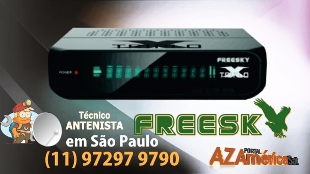 Freesky Triplo X Nova Atualização