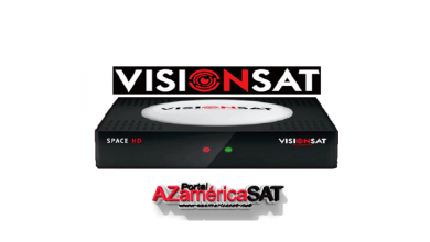 atualização visionsat space hd - azamerica sat