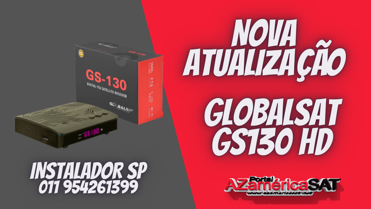 Nova Atualização globalsat gs130 hd - conferi